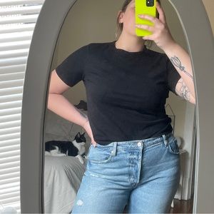 Basic black short sleeve t-shirt from H&M